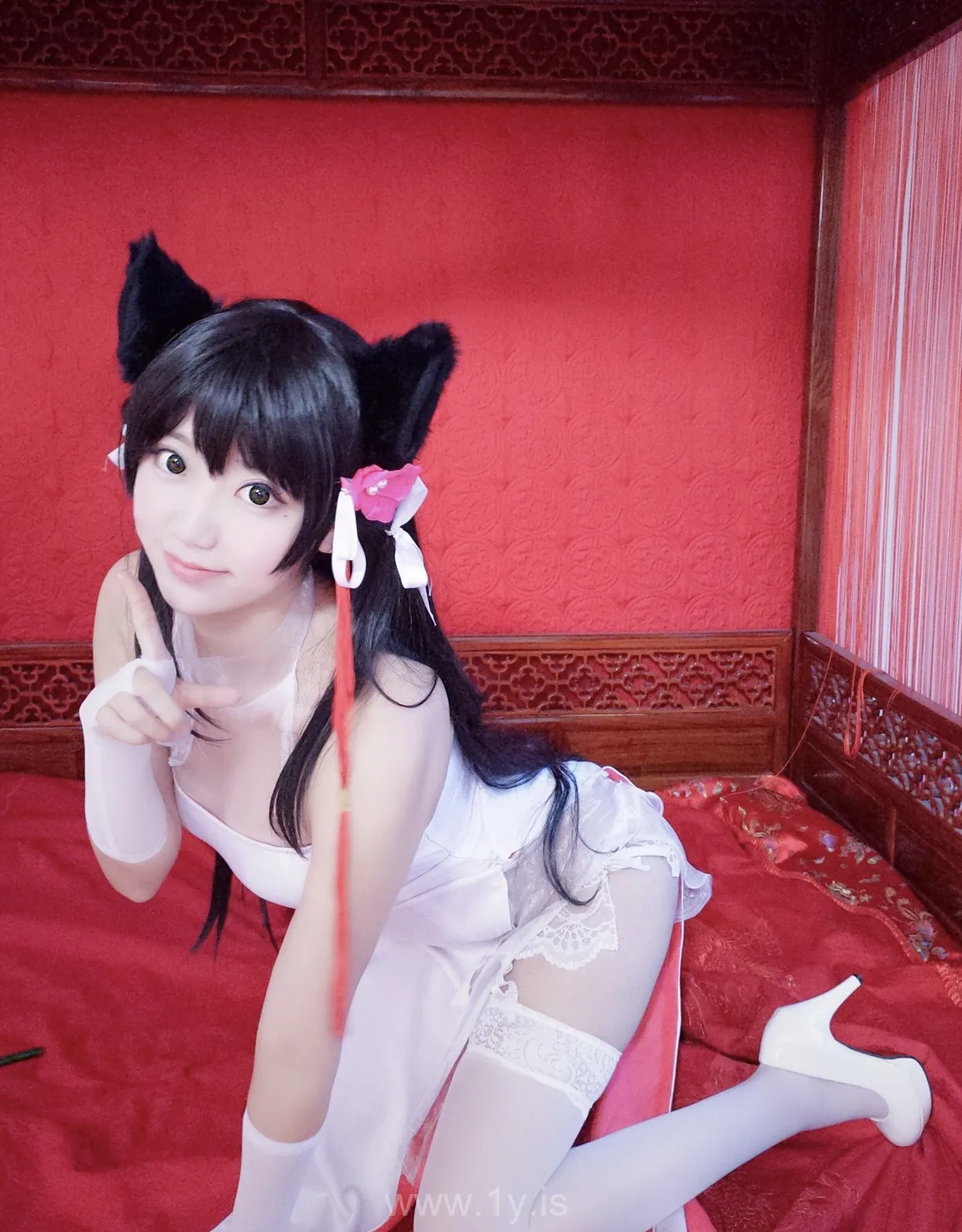 Coser@黑川 NO.004 Gorgeous Asian Cutie 獒犬旗袍
